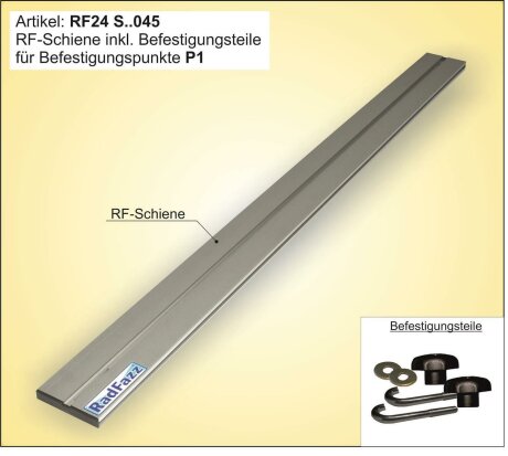 RF-Schiene inkl. Befestigungsteile (l=130cm) f&uuml;r die Befestigungspunkte P1 im Auto