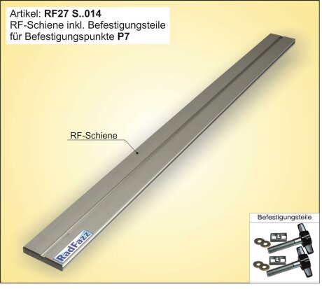 Innenraum-Fahrradtr&auml;ger Schiene (l=100cm) auf die Bodenabdeckung P7