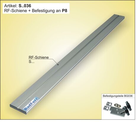 RF-Schiene inkl. Befestigungsteile (l=104cm) f&uuml;r die Zurr&ouml;sen P8