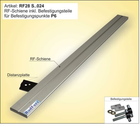 RF-Schiene inkl. Befestigungsteile f&uuml;r die Sitz-/Zurrschienen P6 im Auto