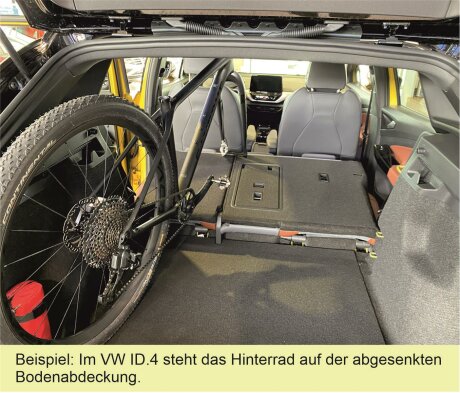 Innenraum-Fahrradträger Schiene (l=100cm) für die Rückenlehnen-Ösen P2,  81,61 €