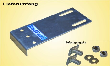 Adapter inkl. Befestigungteile f&uuml;r die Dethleffs Zurrschienen, Bodenh&ouml;he 14cm - 16cm