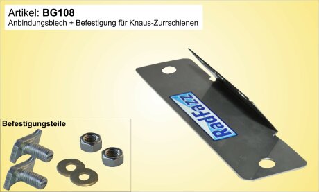 Adapter inkl. Befestigungsteile f&uuml;r die Knaus 45&deg; Zurrschienen