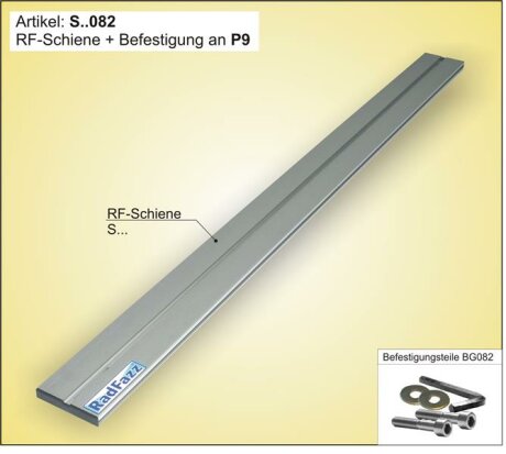 RF-Schiene inkl. Befestigungsteile (l=120cm) f&uuml;r die Gewinde im Fahrzeugboden P9