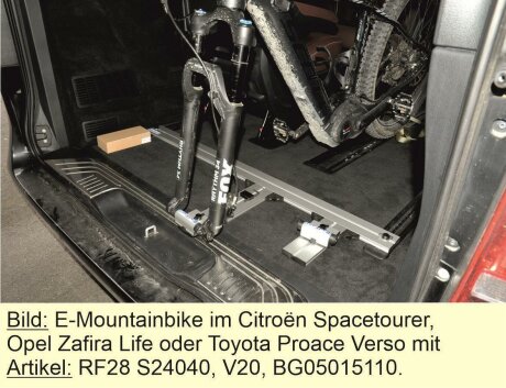 RF-Schiene inkl. Befestigungsteile f&uuml;r die Sitz-/Zurrschienen P6 im Auto