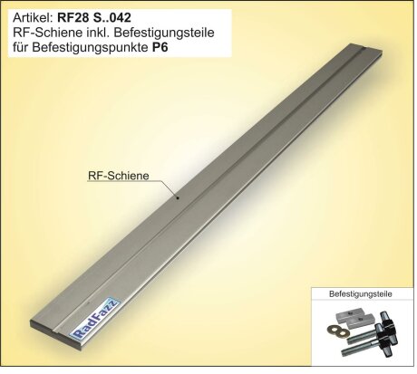 RF-Schiene inkl. Befestigungsteile (l=45cm) f&uuml;r die Sitz-/Zurrschienen P6