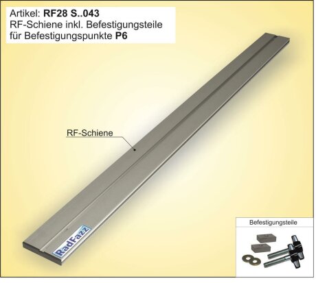 RF-Schiene inkl. Befestigungsteile (l=120cm) f&uuml;r die Sitz-/Zurrschienen P6